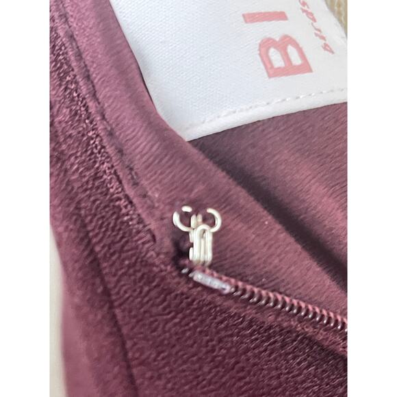 Birdy Grey Cold Shoulder Floor Length Crepe Dress in‎ Cabernet L (Dev) NWT - Picture 10 of 14